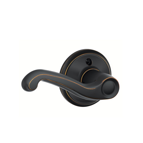 Schlage Residential F170 Flair Lever Single Dummy Trim Function, Left Hand Handing, Aged Bronze