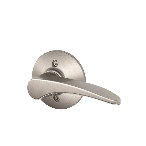 Schlage Residential F170 Manhattan Lever Single Dummy Trim Function, Right Hand Handing, Satin Nickel