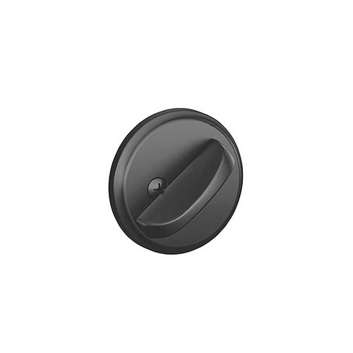 Schlage Residential B80 One Sided Deadbolt, No Exterior Plate Or Exposed Trim, Flat, Matte Black