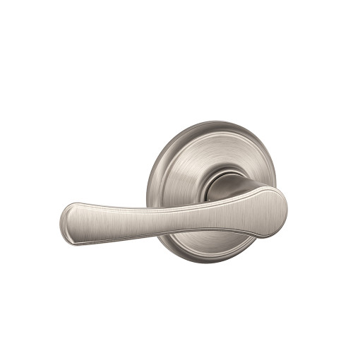 Schlage Residential F10 Avila Passage Lever Lock Function, Satin Nickel