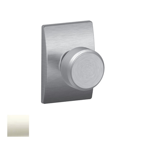 Schlage Residential F170 Bowery Knob Single Dummy Trim With Greyson Trim Function, Decorative, Bright Polished Nickel