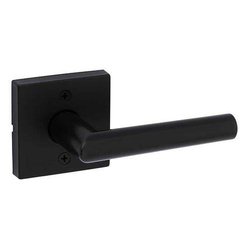 Kwikset Milan Half Dummy Lever With Square Rose, Matte Black
