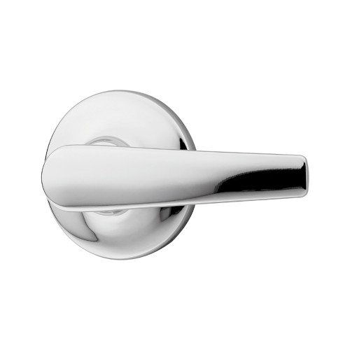 Kwikset Delta Passage Lever With 6-Way Adjustable Latch And Round Corner Strike, Bright Polished Chrome
