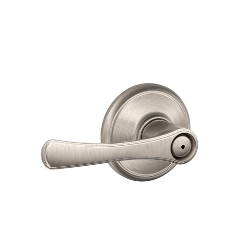 Schlage Residential F40 Avila Privacy Lever Lock Function, Satin Nickel