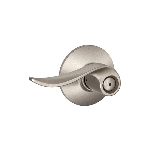 Schlage Residential F40 Sacramento Privacy Lever Lock Function, Satin Nickel