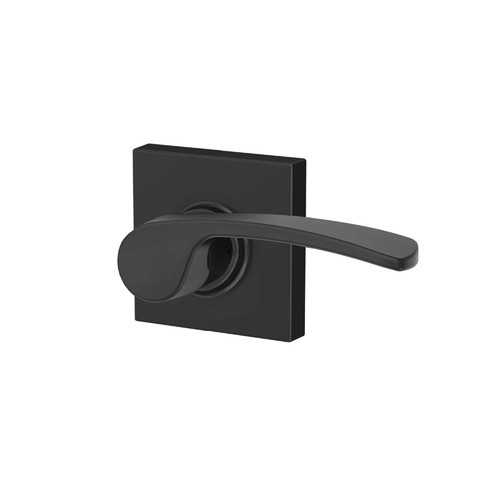 Schlage Residential F170 Merano Lever Single Dummy Trim With Collins Trim Function, Decorative, Right Hand Handing, Matte Black