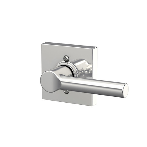 Schlage Residential F170 Broadway Lever Single Dummy Trim With Collins Trim Function, Decorative, Bright Polished Chrome
