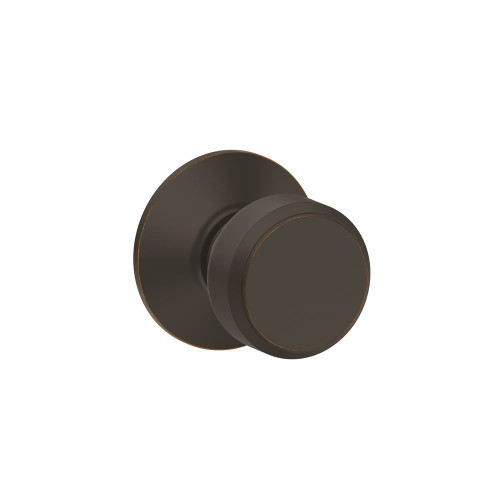 Schlage Residential F10 Bowery Passage Knob Lock Function, Aged Bronze