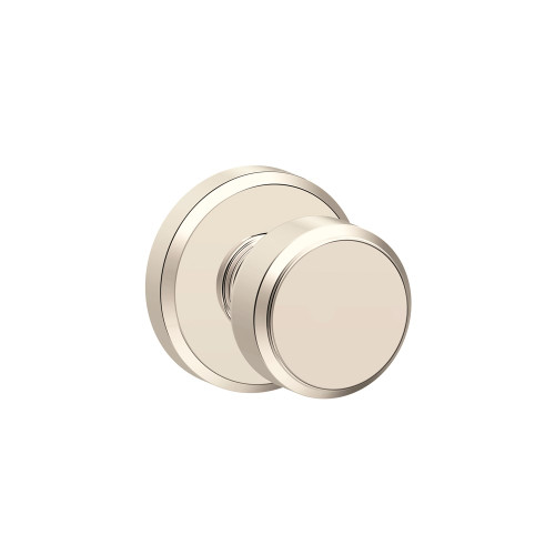 Schlage Residential F10 Bowery Passage Knob Lock With Greyson Trim Function, Decorative, Bright Polished Nickel