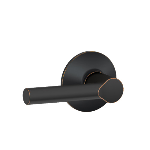Schlage Residential F10 Broadway Passage Lever Lock Function, Aged Bronze