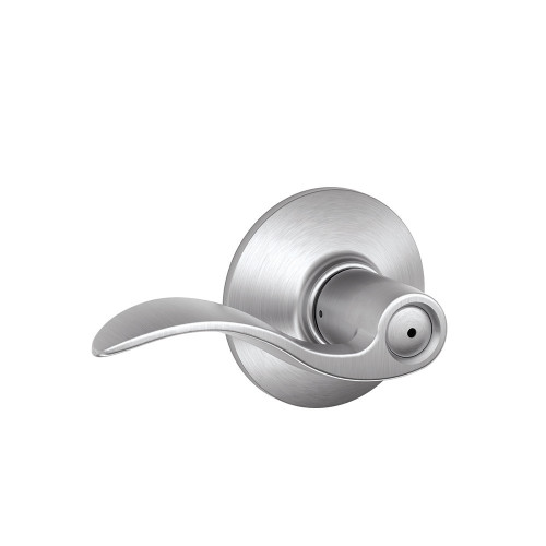 Schlage Residential F40 Accent Privacy Lever Lock Function, Satin Chrome