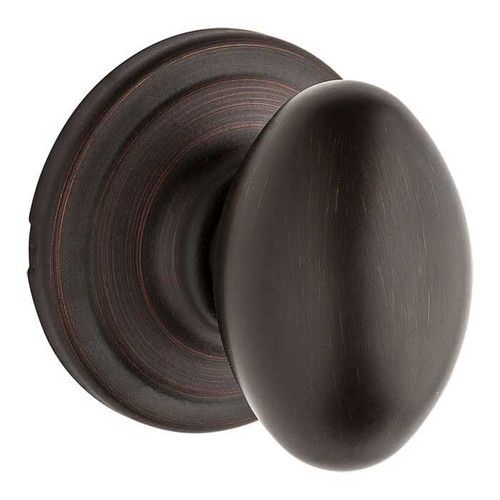 Kwikset Laurel Passage Knob With 6-Way Adjustable Latch And Round Corner Strike, Venetian Bronze