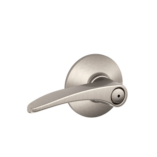 Schlage Residential F40 Manhattan Privacy Lever Lock Function, Satin Nickel