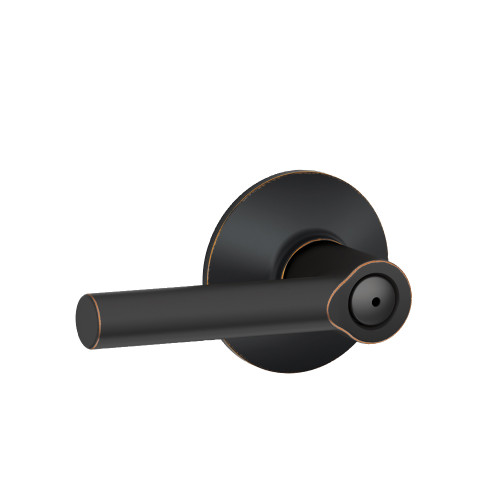 Schlage Residential F40 Broadway Privacy Lever Lock Function, Aged Bronze