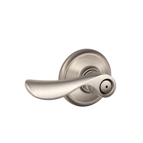 Schlage Residential F40 Champagne Privacy Lever Lock Function, Satin Nickel