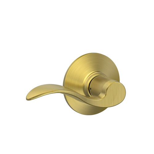 Schlage Residential F10 Accent Passage Lever Lock Function, Satin Brass