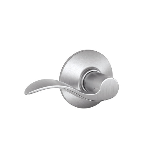 Schlage Residential F10 Accent Passage Lever Lock Function, Satin Chrome