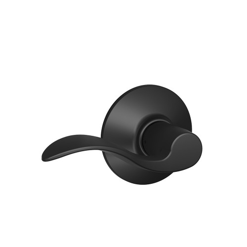 Schlage Residential F10 Accent Passage Lever Lock Function, Matte Black