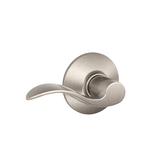 Schlage Residential F10 Accent Passage Lever Lock Function, Satin Nickel