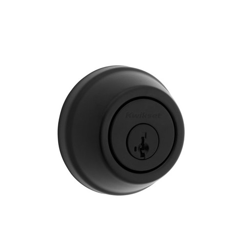 Kwikset 780 Single Cylinder Deadbolt X Thumbturn, 6-Way Adjustable Latch, Round And Square Corner Strikes, Keyed Alike, Matte Black