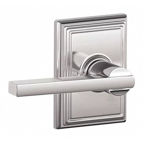 Schlage Residential F10 Latitude Passage Lever Lock With Addison Trim Function, Decorative, Bright Polished Chrome