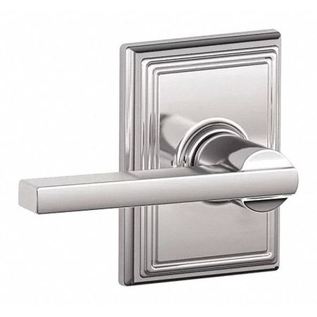 Schlage Residential F10 Latitude Passage Lever Lock With Addison Trim Function, Decorative, Bright Polished Chrome