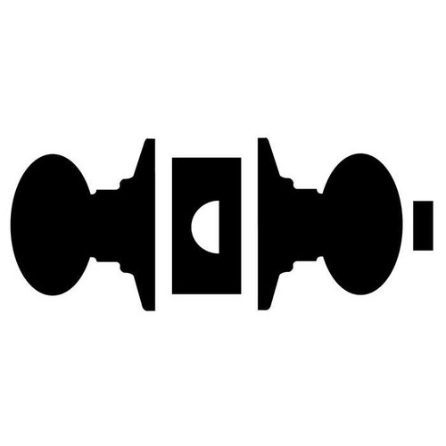 Schlage Residential F40 Siena Privacy Knob Lock With Camelot Trim Function, Decorative, Aged Bronze