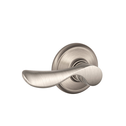 Schlage Residential F10 Champagne Passage Lever Lock Function, Satin Nickel
