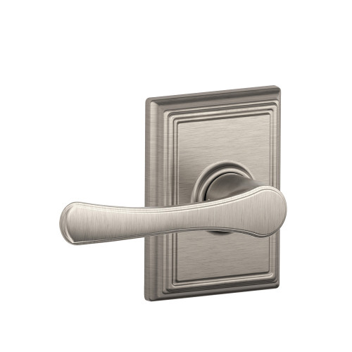 Schlage Residential F10 Avila Passage Lever Lock With Addison Trim Function, Decorative, Satin Nickel