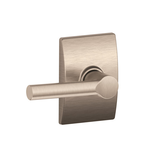 Schlage Residential F10 Broadway Passage Lever Lock With Century Trim Function, Decorative, Satin Nickel