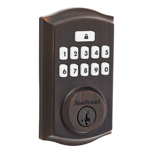 Kwikset Smartcode 9260 Keypad Electronic Deadbolt Traditional Smartkey With Round Corner Adjustable 20 Minute Ul Latch And Round Corner Strike, Venetian Bronze Kwikset Smartcode 9260 Keypad Electronic Deadbolt Traditional Smartkey With Round Corner Adjustable 20 Minute Ul Latch And Round Corner Strike, Venetian Bronze