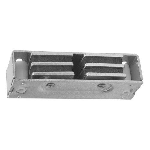 Ives Magnetic Catch, Dual Triple Pole, 1" Width X 3-1/8" Length X 9/16" Thick, Case, /A92 Coat, Clear Coated Aluminum