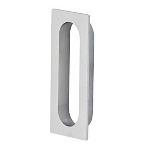 Ives Flush Pull-Rectangle Rectangular, 3-1/8" High, 1-5/16" Wide, 15/32" Deep, Cast Brass, /B26D, Satin Chrome