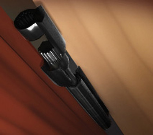 Perfect Products Door Saver Ii Hinge Pin Doorstop Residential Saver Ultra Low Profile Replacement Stop, Matte Black