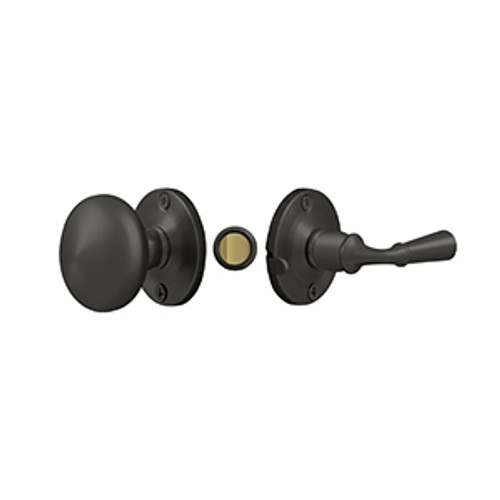 Deltana Storm Door Latch, Round Tubular Lock, 7/8" 1-3/8" Thickness, 1-3/4" Backset, Oil Rubbed Dark Bronze