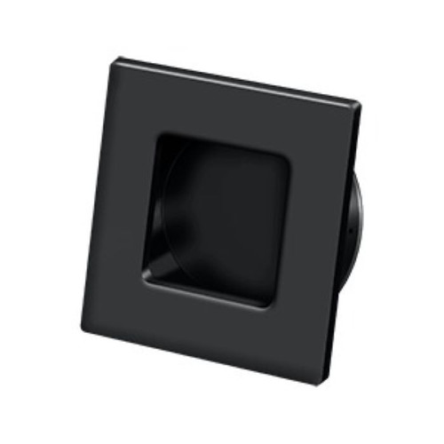 Deltana Rectangular Flush Pull Contemporary Square, 2-3/4" X 2-3/4" Solid Brass, Matte Black Deltana Rectangular Flush Pull Contemporary Square, 2-3/4" X 2-3/4" Solid Brass, Matte Black