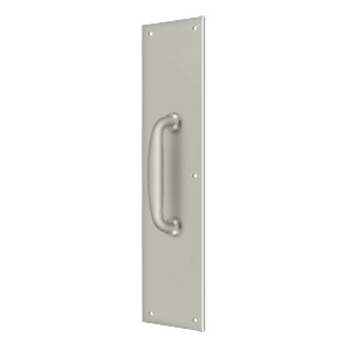 Deltana Pull Plate 3-1/2" X 15" With 5-1/2" Handle, Satin Nickel