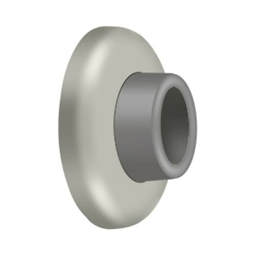 Deltana Wall Bumper Mount, Concave Flush, 2-1/2" Diameter, Satin Nickel