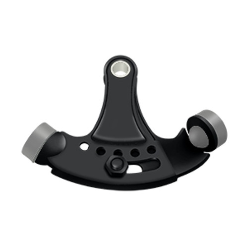Deltana Hinge Pin Door Stop, Mounted, Adjustable, Solid Brass, Matte Black