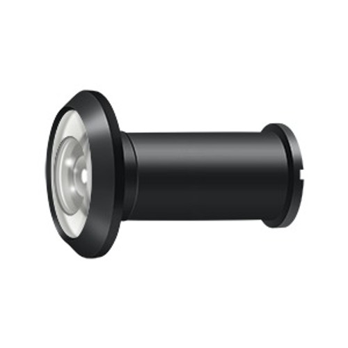 Deltana Door Viewer Ul Listed, 1-3/8" To 2-1/4" Thickness, 200 Degree View Range, Painted, Matte Black