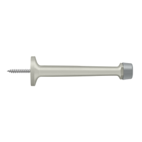 Deltana Baseboard Door Bumper 4", Solid Brass, Satin Nickel Deltana Baseboard Door Bumper 4", Solid Brass, Satin Nickel