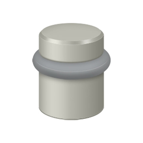 Deltana Universal Floor Bumper 1-1/2", Solid Brass, Satin Nickel