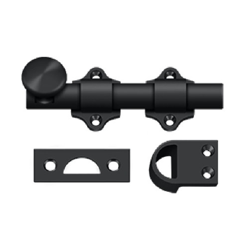 Deltana Dutch Door Bolt 4", Heavy Duty, Matte Black