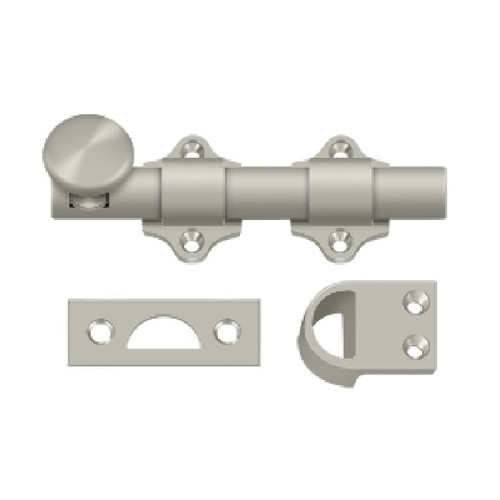 Deltana Dutch Door Bolt 4", Heavy Duty, Satin Nickel