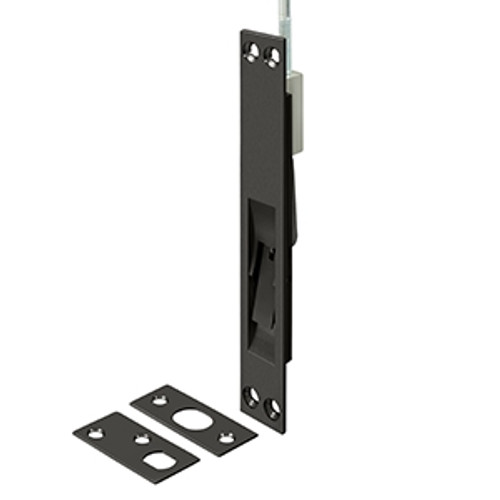 Deltana 12" Extension Flush Bolt, Solid Brass, Oil Rubbed Dark Bronze