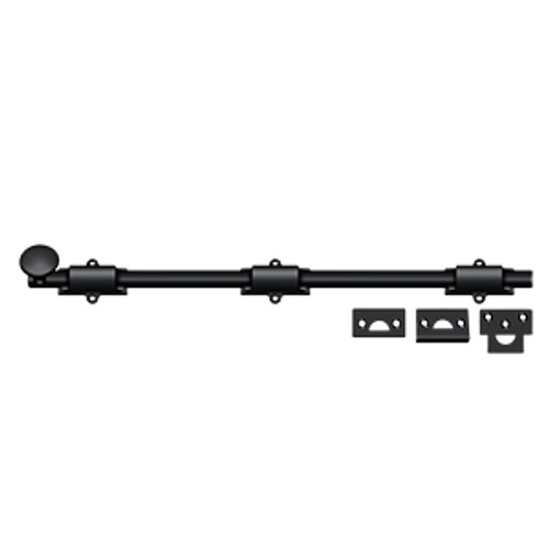 Deltana 18" Surface Bolt Rod, Hd, Matte Black