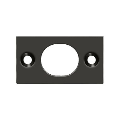 Deltana Strike Plate For Extension Flush Bolt For 6",1-3/4" X 1", Oil Rubbed Dark Bronze