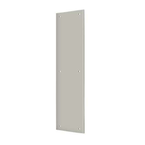 Deltana Push Plate 3-1/2" X 15", Satin Nickel Deltana Push Plate 3-1/2" X 15", Satin Nickel