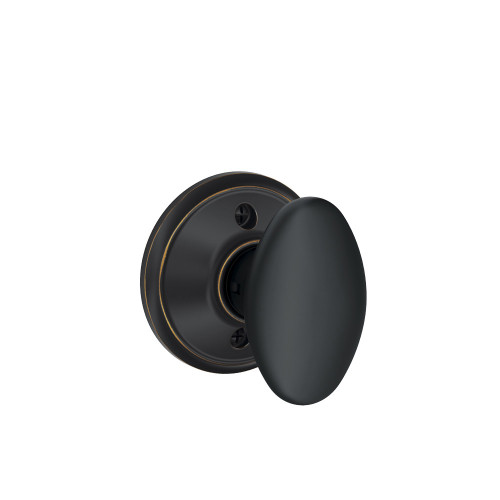 Schlage Residential J170 Dublin Dummy Knob Lock Function, Aged Bronze
