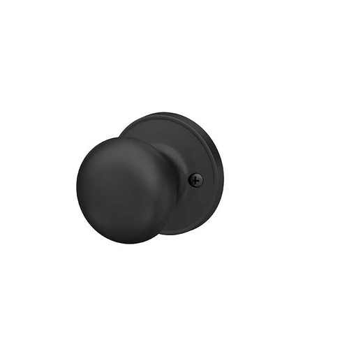 Schlage Residential J170 Stratus Dummy Knob Lock Function, Matte Black